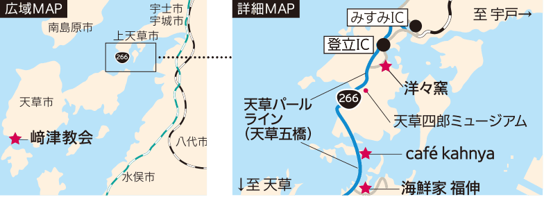 広域マップと詳細マップの画像