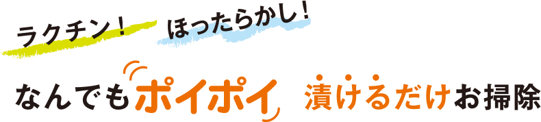 ラクチン！ほったらかし！なんでもポイポイ漬けるだけお掃除