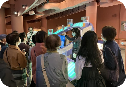 原子力発電所見学の写真