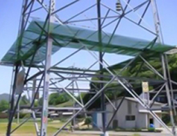 送電線の写真