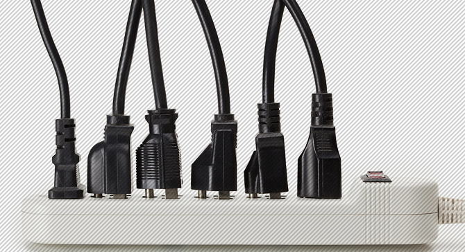 Overloaded power strips are dangerous. Overloaded power strips are dangerous.