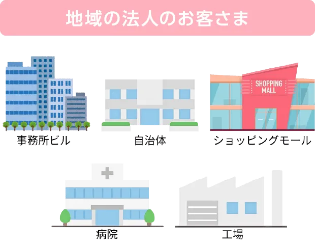 地域の法人のお客さま