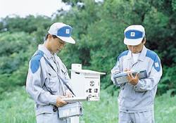 Radioactivity inspection around the power plan