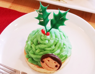 オーブンを使わないXmasモンブランの写真