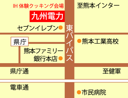 熊本東営業所への地図