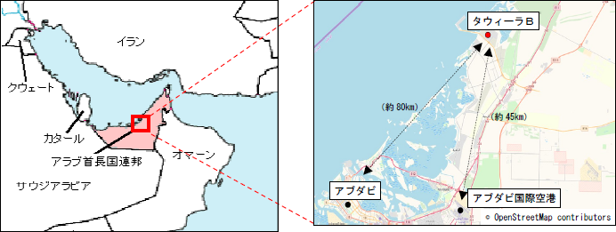 所在地の地図