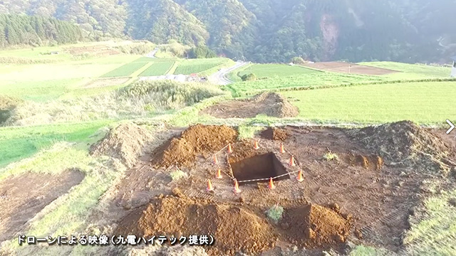 南阿蘇村での仮送電線の建設工事の様子（２）のイメージ