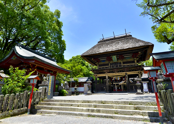国宝の青井阿蘇神社の写真