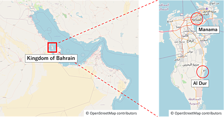 Location of Al Dur 1