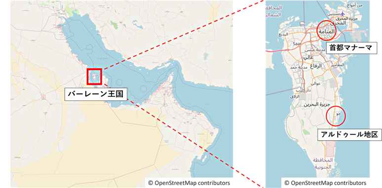 所在地の地図