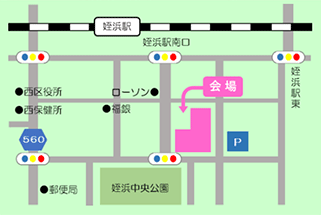 福岡西営業所への地図
