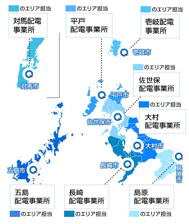 長崎県の地図