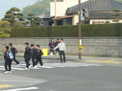 交通安全立哨・挨拶運動