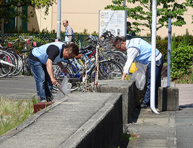 清掃活動の様子