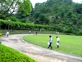 高取山公園での植樹活動の様子