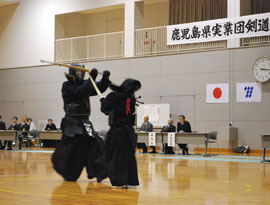 実業団剣道大会の様子