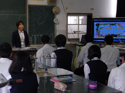 薩摩川内市立 水引中学校にて出前授業を開催