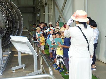 夏休みエネルギー教室の様子