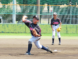 決勝戦　荒尾守備の写真