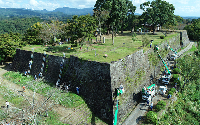 岡城清掃の日（岡城跡清掃活動）のイメージ