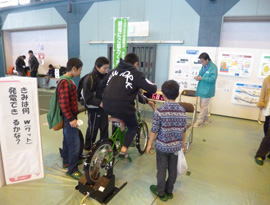 自転車発電機　何w発電できるかな？