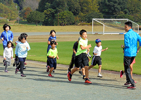 スポーツ教室（陸上競技）の様子