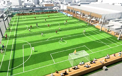 「MIFA Football Park」全景 イメージパース