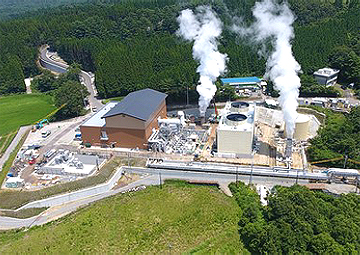 更新後の大岳発電所(8月現在)の写真