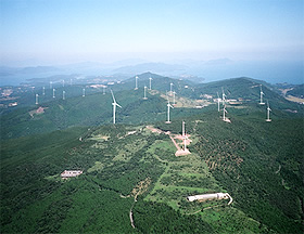 長島風力発電所の写真