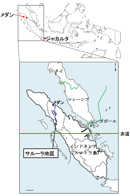 発電所建設地を表した地図