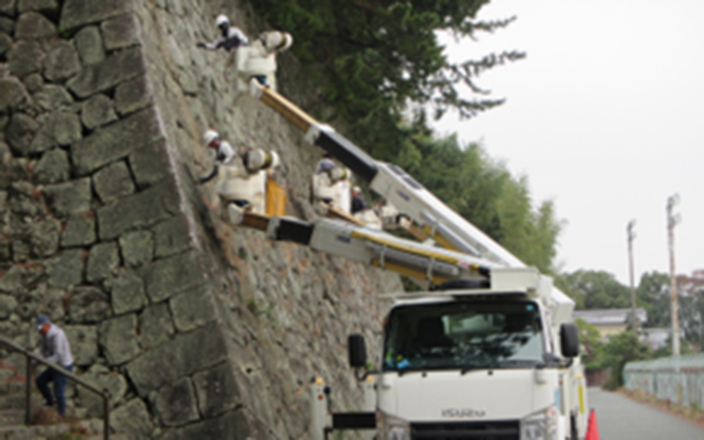 ‐「こらぼらQでん」の取組み‐福岡県久留米市の観光名所「篠山城跡」にて清掃活動を行いましたのイメージ