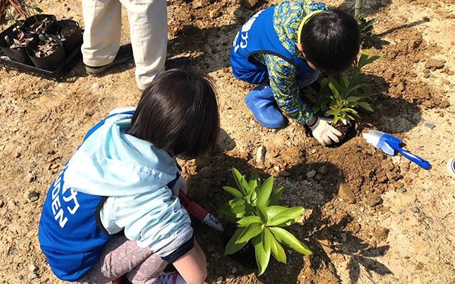 若松響灘　鳥がさえずる緑の回廊植樹会に参加しました!!のイメージ