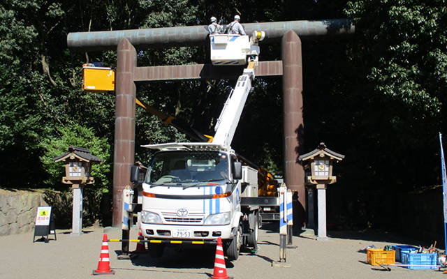 ‐「こらぼらQでんeco」の取組み‐地域のみなさまと一緒に宮崎神宮清掃活動を行いましたのイメージ