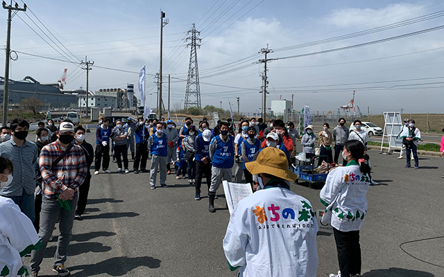 北九州市若松区で開催された植樹活動に参加しました！のイメージ