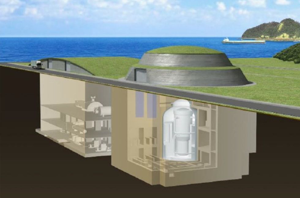 SMR（小型モジュール炉）のイメージ