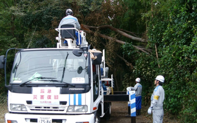 千葉県で応急送電や樹木伐採を実施のイメージ