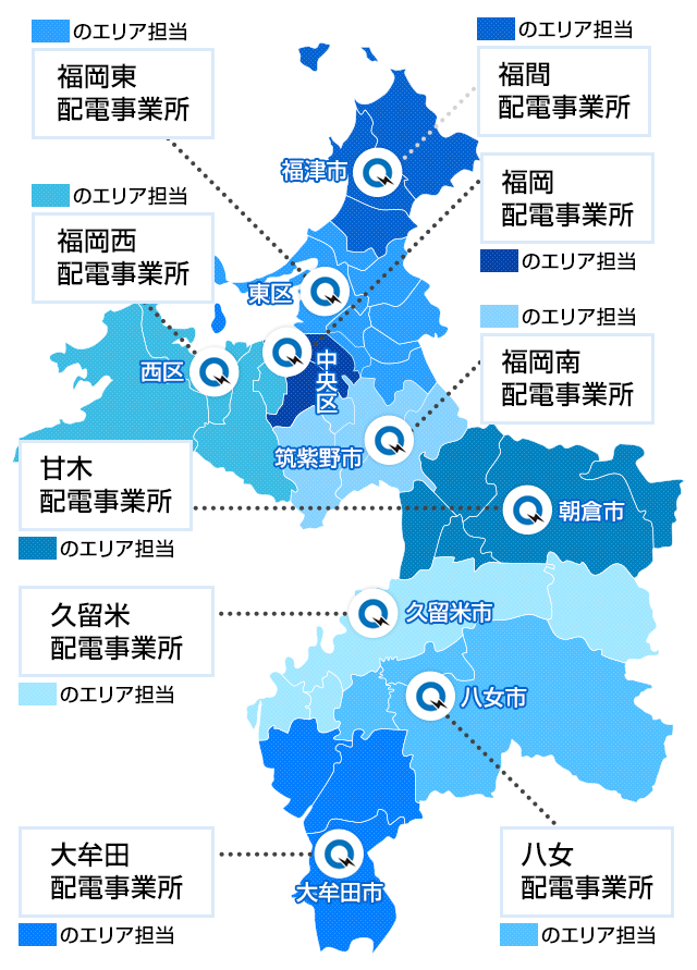 福岡県（福岡地区）の地図