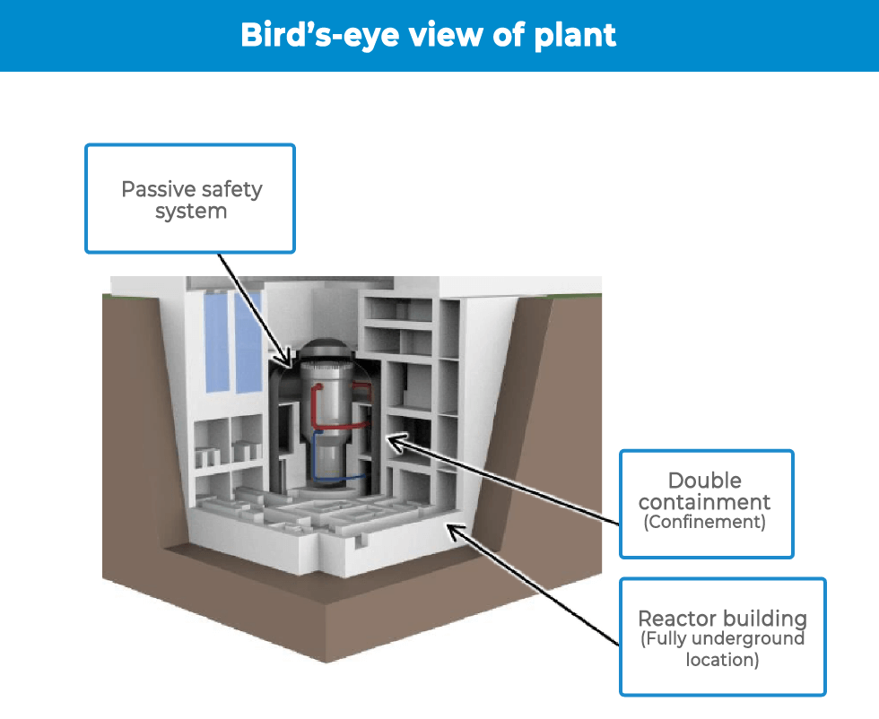 Bird’s-eye view of the plant