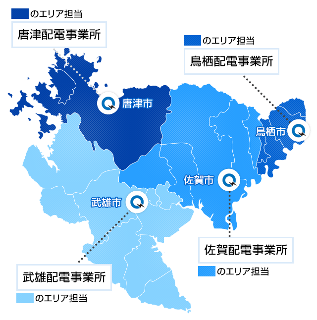 佐賀県の地図