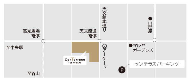 エコテラスの周辺地図