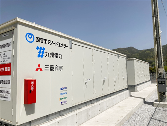 福岡県田川郡に設置した蓄電システムの写真