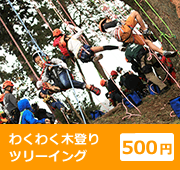 わくわく木登りツリーイング 500円