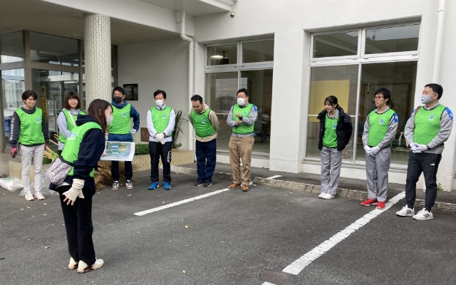 社会福祉法人「リデルライトホーム」さまで清掃活動のようす
