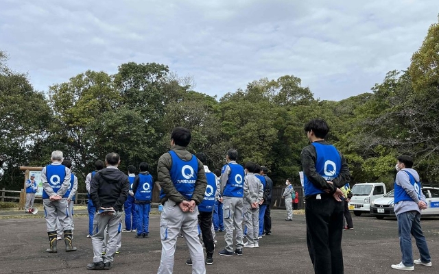 西海国立公園内長尾半島除草活動の様子