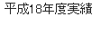 平成18年度実績