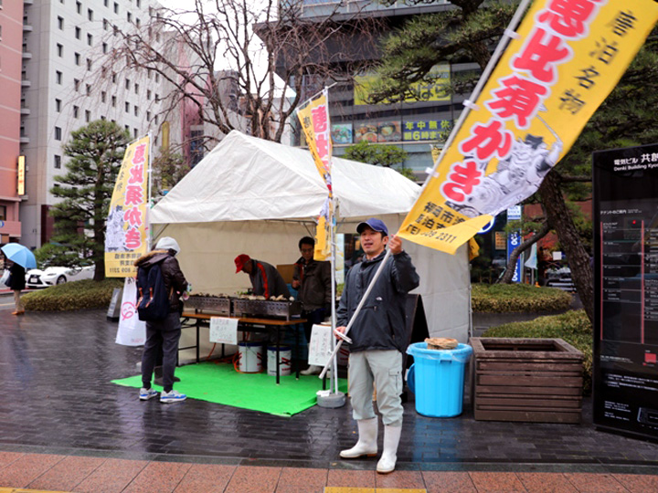 カキ焼きの写真