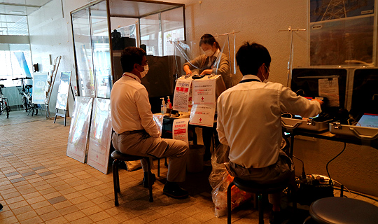 献血の協力②の写真