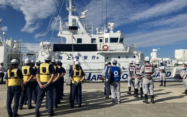 鹿児島海上保安部さまと合同訓練を実施しました