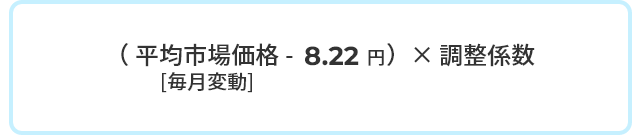 平均市場価格が13.00円を上回った場合平均市場価格が13.00円を上回った場合