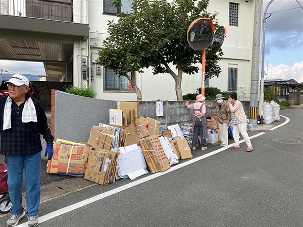 地域の廃品回収